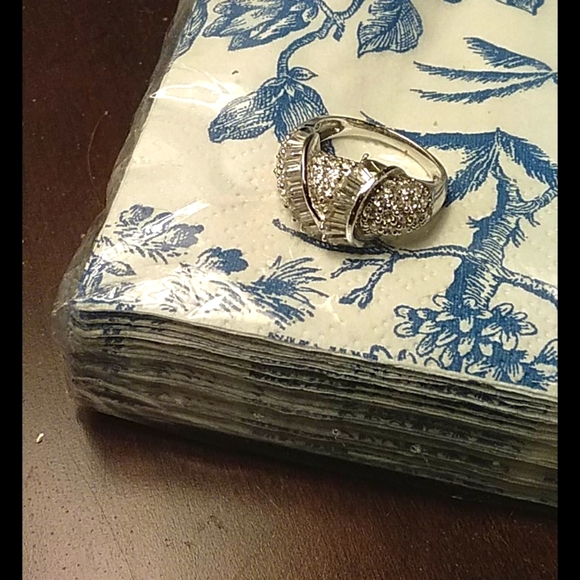 Ross Simmons Pave Ring 8.5 Silver
